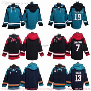 DIY Designer Mathew Barzal Hoodie Mens Kids Woman Brady Tkachuk Joe Thornton Winter Plush Sweater Hooded Ins Fashion Youth Students Spring and Autumn Team Hoodies