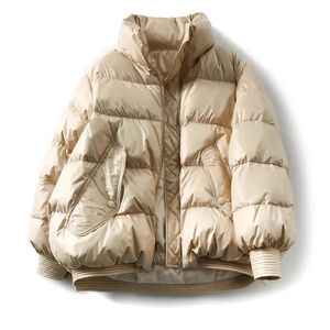 Parkas femininas jaqueta de inverno ultra leve para baixo algodão pato manga longa quente parker 231020