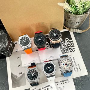 Новые мужские военные спортивные часы Аналоговые цифровые светодиодные часы Противоударные наручные часы Мужские электронные силиконовые часы Подарочная коробка Montre De Luxe с коробкой