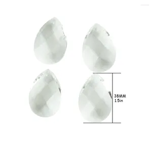Chandelier Crystal 380pcs/Lot 38mm Glass Grid Prism Lighting Pendant Almond For Suncatcher DIY Home Marrige Decor