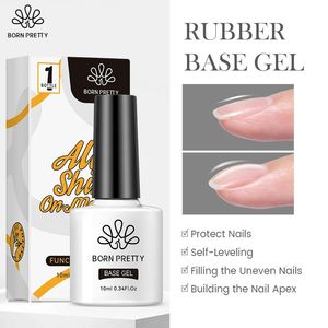 Nagellack 10 ml gummitjock basgelsk toppförstärkning transparent prep blötlägg av UV LED -lackfunktion 231020