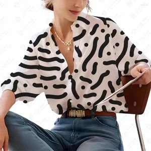 Blusas femininas primavera e outono manga longa senhoras camisas moda temperamento camisa branca mulheres china continental idade média toda a temporada
