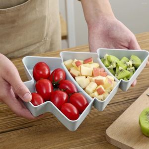 Teller Weihnachtsbaum geformt Wohnzimmer Süßigkeiten Nüsse Snack Tablett Home Küche liefert Frühstück Teller Geschirr