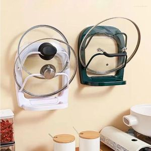 Kitchen Storage Organizer Rack Wall Hanging Pot Cover Holder Lid Multifunctional Accessories