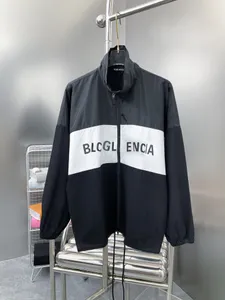 BLCG LENCIA Мужские куртки Ветровка на молнии с капюшоном в полоску Верхняя одежда Качественные дизайнерские пальто в стиле хип-хоп Модные весенние и осенние парки Брендовая одежда 5253