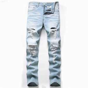 Jeans da uomo 2021 Autunno Nuova moda Retro Hole Jeans Uomo Pantaloni di cotone Denim Pantaloni maschili Plus Size Jeans di alta qualità Dropshipping X06218s62