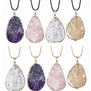 Pendant Necklaces JOYA GIFT Natural Crystal Necklace Raw Stone Handmade Jewelry For Women Lover