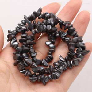 Beads Natural SemStone Silver Yao Stone Irregular Bead Crafts5-8mm For Jewelry MakingDIY Necklace Bracelet Accessories Charm Gift 40CM