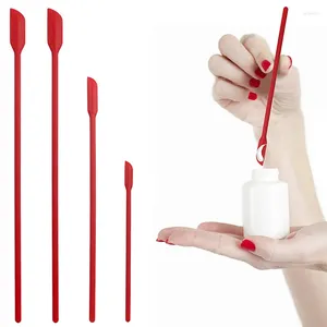 Makeupborstar 4st/8 st utökad silikon kosmetik skrapa sylt spatula smink flask fruktsås skönhet