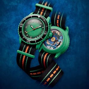 Bioceramic Mens Watch Ocean Automatyczne zegarki mechaniczne Wysokiej jakości pełna funkcjonowanie Ocean Pacyfiku Ocean Ocean Indian Watch Designer Ruch WristWatches