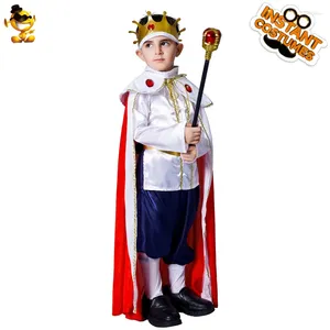 Tema traje dsplay cosplay roupas estilo original elegante deluxe rei festa de halloween temperamento solto meninos manto cinto peças terno