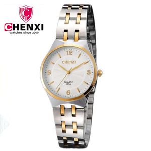 CHENXI для любителей моды, женские повседневные часы Gold Sier, брендовый ремешок из нержавеющей стали, Relogio Masculino PENGNATATE