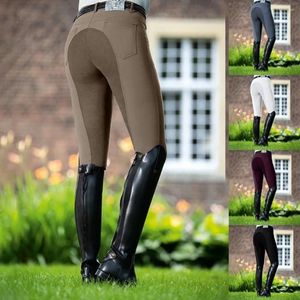 Kvinnors leggings ridning byxor unisex mode casure stretch cykling hästutrustning sportbyxor ryttare byxa byxa