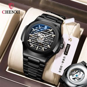 Chenxi 8822 패션 새로운 자동 고조용 브랜드 남성 방수 음향 기계식 손목 정비사 시계