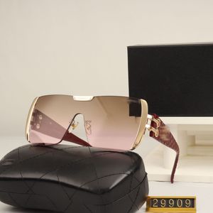 Top-Designer-Sonnenbrillen für Damen und Herren, Mode-Modell, spezieller UV-Schutz 400, Doppelstrahlrahmen, Outdoor-Sonnenbrille mit übergroßem Wrap-Design, Legierung, Diamant, 29909