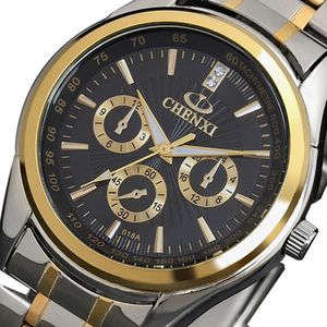 패션 쿼츠 첸시 남성 시계 최고의 브랜드 유명한 남성 시계 손목 repulino masculino Golden Steel Watch