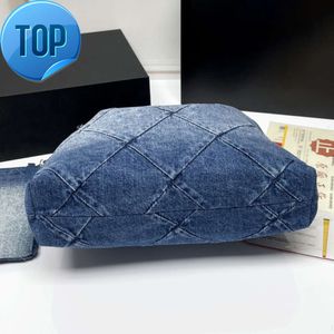 22bag Denim Grand Shopping Bag Tote Travel Designer Woman Sling Body Most Expensive Handbag with Sier Chain Gabri