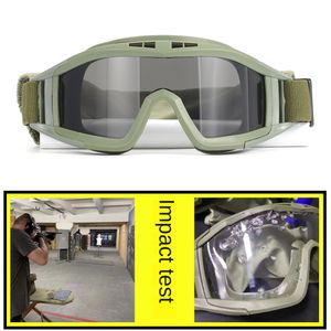 Ordu Fan Taktik Gözlük Çöl Keçiboynuzu Gözlükleri CS Field Gözlükleri Anti-Etkili Gözlükler Çekim Anti-Fragmentasyon Gözlükleri PF