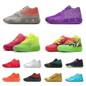 mit Schuhkarton Mb.01 Designer 02 Lamelo Ball Herren-Basketballschuhe Rick und Morty Not From Here Queen Black Blast Buzz Rock Ridge Red Lo Ufo Männer Frauen Trainer