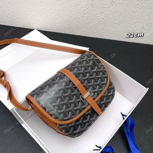 Designerka torba messenger belvedere kobieta goyarrd torba crossbody torebka torebki luksusowe torebki mocne ręcznie malowane z trzema wbudowanymi kieszeniami