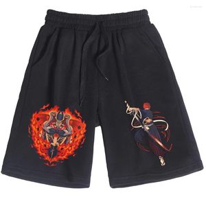 Men's Shorts Anime Bleach Casual Loose Beach Cotton Short Pants Man Woman