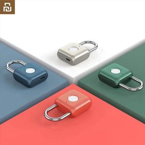 Fechaduras de porta Youpin Kitty Smart Touch Fingerprint Door Lock USB Carregamento Keyless Anti Theft Cadeado Travel Case Gaveta Bloqueio de Segurança 231021