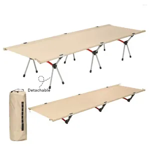 Camp Furniture Portable Camping Cot Lightweight Collapsible Sleeping Bed Tourist Hiking Backpacking Foldable Tent Outdoor Single Beds