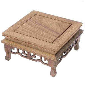 Vasi Cake Stand Office rotondo tavolino in legno teiera Base Casa Floro Household