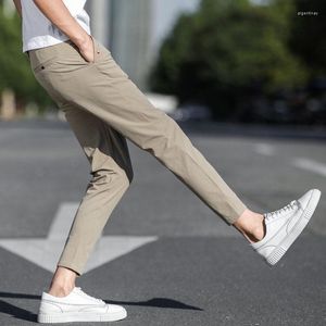 Męskie spodnie męskie 2023 wiosenne lato moda swoboda mężczyźni Szybkie kolory Slim Fit Prosty do kostki spodnie Męskie spodnie wysokiej jakości spodnie