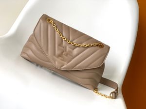 58552 Handbag Luxury Designer Leather Fashion Designer Women's Mini Shoulder Bag Metal Chain Handbag Crossbody Chain Bag