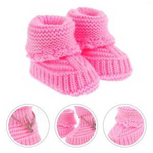 Boots Baby Knitting Shoes Crochet Booties Born Supplies Toddler Winter Footwear Knitted Woolen Handmade Infant