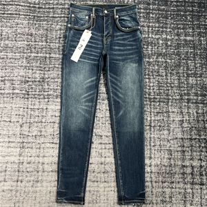 dhgate chude dżinsy mężczyźni dżinsy projektanty układane dżinsy spodnie dżinsowe łzy męskie dżinsy projektant Make Old Umyte Slim Fit Dżinsy Perforowane łatanie modne elastyczne ułożone 38 38