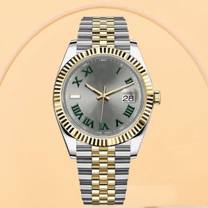 Datejust con scatola originale orologio in oro orologio di alta qualità 41 mm vetro zaffiro 2813 movimento meccanico automatico orologi da uomo nero