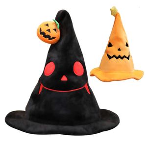 I cappelli di Halloween sono divertenti e carini per bambini e adulti Cappello di Halloween Cappello da mago Strega magica Zucca Cappello elettrico Performance Prop Canto Danza Incandescente