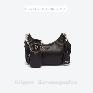 Designer-Taschen, luxuriöse Mode für Damen, Neuauflage mit weichem Schafsleder, modische Taschen, Umhängetaschen, Handtasche, Cross-Body, Schwarz, Artikel-Nr. 1bh204_2dyi_v_v9z