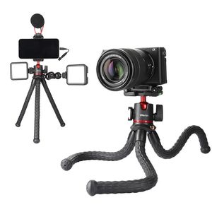 Camera Flexible Tripod ULANZI MT-33 Mini Tabletop Tripod Selfie Stick with 1/4" Screw For iPhone 11 12 mini Pro 13 14 XR XS MAX Samsung A52 A53 A50 Canon Nikon Sony Cameras