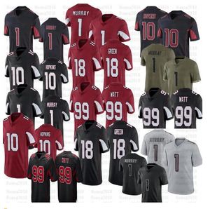 1 Kyler Murray Football Jerseys 2023 Budda Baker Marquise Brown JJ Watt Isaiah Simmons Ertz James Conner Rondale Moore Pat Tillman