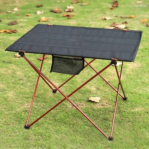 Camp Furniture Portable Folding Camping Table Foldable Outdoor Dinner Desk Picnic BBQ Aluminium Alloy Ultra Light