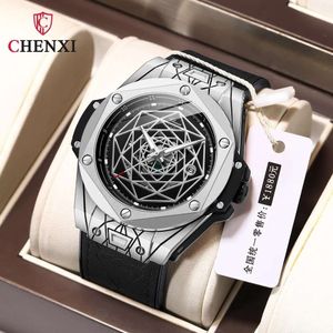 CHENXI 8249 New Fashion Brand Sport Waterproof Luminous Calendar Clock Men Quartz Wrist Watch Relogio Masculino