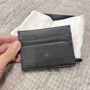 Högkvalitativ klassisk Business Men's Card Holder Luxury Designer Wallet Holder Portable ID Card Mini Plånböcker Packaging Present Box Pen Holder kommer med Box