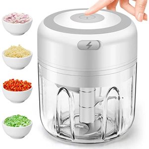 Fruktgrönsaksverktyg 100250 ml Elektrisk vitlök Masher Mini Chopper Vegetabiliska Chili Meat Ginger Masher Machine USB Laddar Blender Kitchen Gadgets 231021