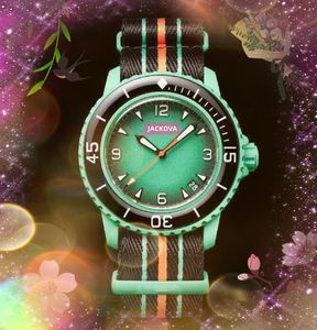 Sports Military Mens Womens Watches Two Quartz and Mechanical Core Movement Clock Luxury Nylon Fabric Strap Super Luminous Self-wind montre homme wristwatch gifts