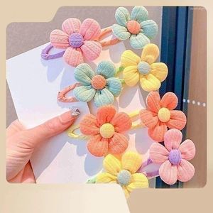 Hair Accessories 2PCS Set Cloth Color Sequin Flower Fairy Snap Clips For Girl Kids Cute Kawaii Sweet Hairpin Barrettes Fashion