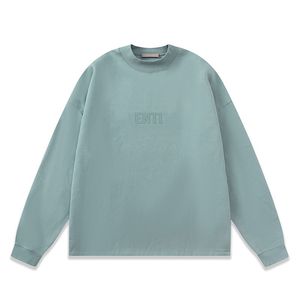 Sweatshirt Büyük Boy Hoodie Erkek Hoodies Kauçuk Yumuşak Touch Aptique Crewneck Sweatshirt Kauçuk Etiket Çiftleri Giyim Beyaz Sweatshirt