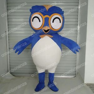 Costumi della mascotte dell'uccello blu di prestazione Vestito del personaggio dei cartoni animati di Halloween Vestito di Natale All'aperto Vestito da festa Abbigliamento pubblicitario promozionale unisex