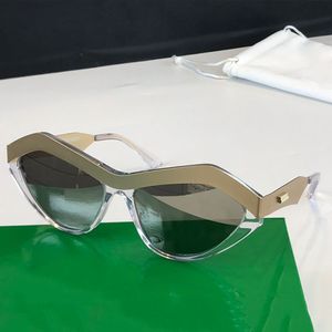 Unregelmäßige randlose Platte mit Spiegelrahmen, luxuriöse Designer-Sonnenbrille BV1165S, modische Herren- und Damen-Sonnenbrille mit zweifarbigem Panel, Lunettes de Soleil, lässige Urlaubsbox