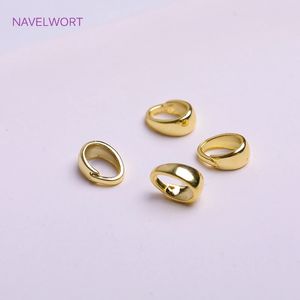 Ear Cuff 18K Gold Plating Brass Narrow Tapered Solder-On Pendant Bail Droplet Shape Pendant Bail Necklace Making Accessories Wholesale 231021