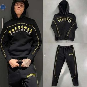 2023 Tracksuits Trapstar Men Women Hoody Pants Set High Quality Gradient Embroidered Fleece Hoodie Sweatshirt Suit