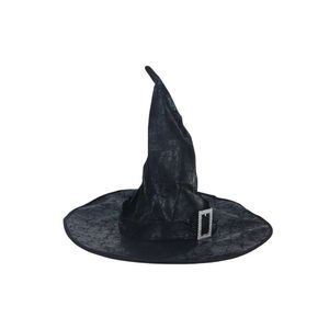 I cappelli di Halloween sono divertenti e carini per bambini e adulti Puntelli decorativi di Halloween Cappello da stregone Cappello da stregone a punta per ballo di fine anno Cappello da strega nero