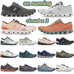 HOT Shoes On Cloud X 3black white rose sand orange Aloe ivory frame ash rose sand Fashion youth Lightweight Runner sneakersblack ca